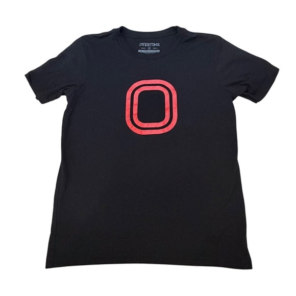 Other - Overtime OT Classic Logo T-Shirt Black Red Size Kids XL (14)